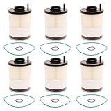 JAVOUKA 6 Pack Fuel Filter, Fuel Water Separator Filter Fit for Cummins ISX DD13 DD15 DD16 Detroit