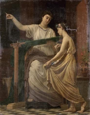 Impression d'affiches portrait d'art grec 60x90cm, décoration murale en toile Hirsch de qualité