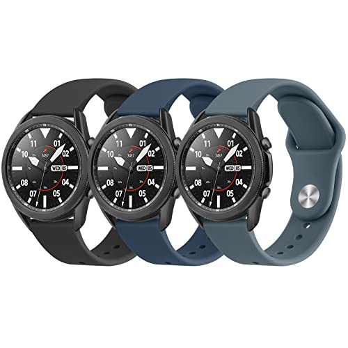 Opiniones y reviews de samsung smartwatch gear los más recomendados. 41 Wanme 3 Pack Silicona 22mm Correa para Samsung Galaxy Watch 3 45mm / Gear S3 Frontier / S3 Classic/Galaxy Watch 46mm para mujeres y hombres, Nueva Pulseras de Repuesto de Suave y...