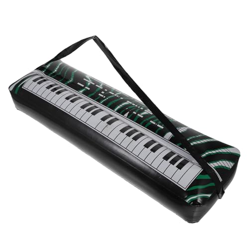 Toyvian Inflatable Electronic Keyboard Toy PVC Inflatable Party Props PVC Party Decorations Inflatable Instrument Beach Party Photo Booth Props PVC Instrument Party Supplies Guitar Child