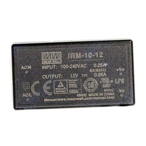 MEAN WELL [PowerNex] IRM-10-12 12V 0.85A Miniature Encapsulated Type Green Open Frame Power Supplies