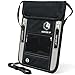 Venture 4th Passport Holder Neck Pouch With RFID Blocking – Concealed Passport Wallet (Black)