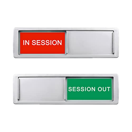 Conference Room Sign,In Session Session Out Privacy Sign for Office Conference Meeting Home,Meeting...