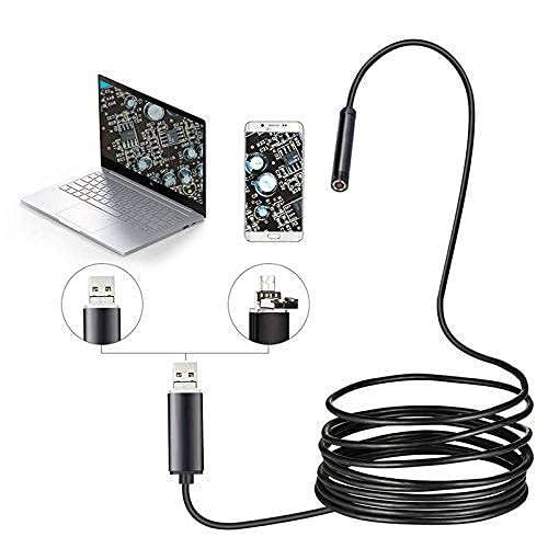 5m Endoscope Camera Flexible Inspection 6 LED Borescope Camera Waterproof-image-11