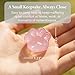 LIMGUVK Pet Loss Sympathy Gift, Rose Quartz Paw Heart Crystal with Memorial Card, in Loving Memory Keepsake, Pocket Hug for Grief, Dog Cat Bereavement Comfort Gift for Pet Owners