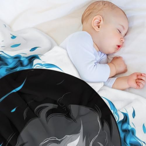 Couverture squelette impression 3D linge de lit en flannel haute densité - 4