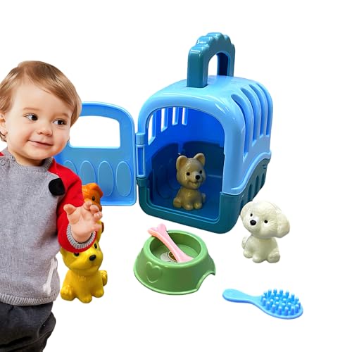 Spielset im Käfig für Haustiere, Lernspiele für Kinder, interaktives Spiel, Spielzeug für Hunde mit Haustieren D