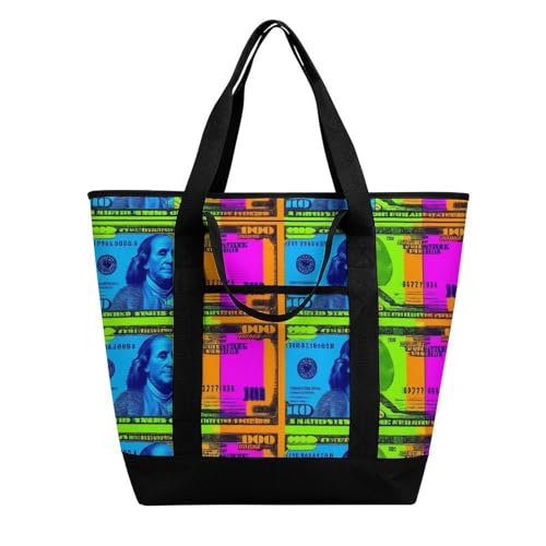 Bolso tote térmico para mujer, oversized, aislado, de un solo hombro, para compras miniatura 1