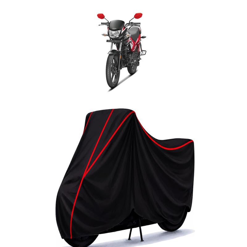 Image of Dream Yuga Drum Water Resistant Bike Cover for All Motorcycles & Rain | Heavy Duty Taffeta Fabric | UV Protection, Dustproof, Scratchproof | All Weather Two Wheeler Body Cover with Elastic Bottom