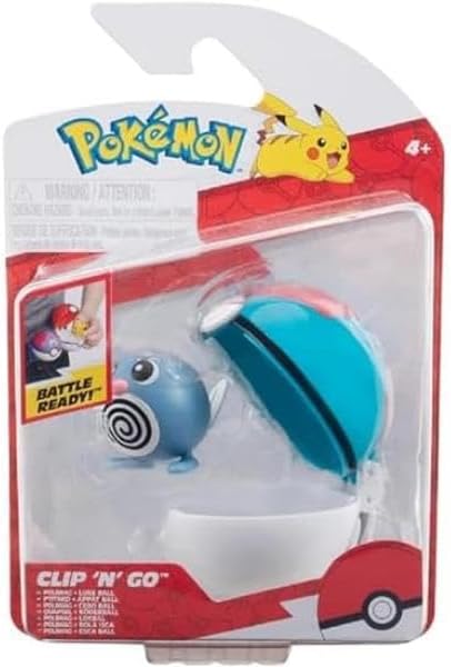 POKEMON Pkw3626 Clip 'N' Go Poliwag with Lure Ball