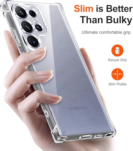 Image of ShieldTech Transparent Mobile Phone Case Cover for Samsung Galaxy S26 Ultra 5G | Camera & Screen Protection | Anti Yellow Flexible TPU Back Cover Case for Samsung Galaxy S26 Ultra