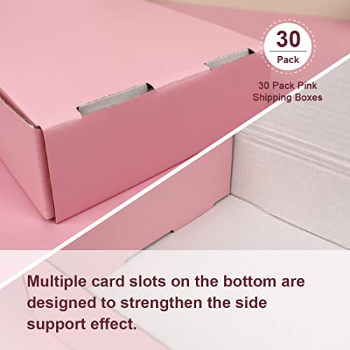 OUGEBOX 30 Pack 7x5x2 Inch Pink Shipping Boxes for Small Business, Small Mailing Boxes for Shipping Packaging by OUGEBOX - Image 7