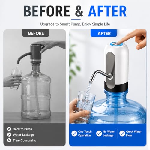 Image of Automatic Wireless Water Can Dispenser Pump for 20 Litre Bottle Can - Low Noise, High Efficiency Drinking Water Pump