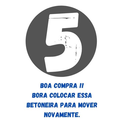 2 Rodas Maciça Betoneira Para Menegotti, CSM 400 Litros