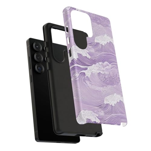 Coque Galaxy S25 Ultra motif vagues finition mate premium - 4