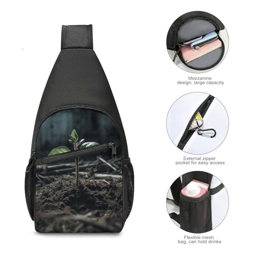 Sling Bag para Hombre y Mujer Crossbody Pequeña con Estampado miniatura 4
