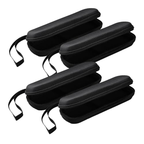 BAZEITFLOW 4個 耳機ケーブルオーガナイザー 小型収納バッグ 耐衝撃素材 防滴仕様 トラベル用イヤホン データケーブルケース 多機能ポケット付