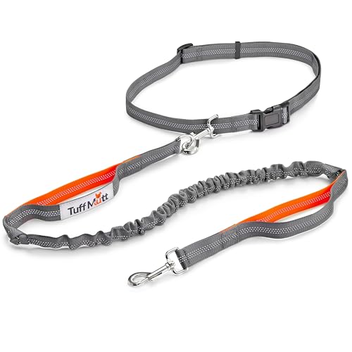 Tuff Mutt Hands-Free Waist Leash for Dog Walking, Running