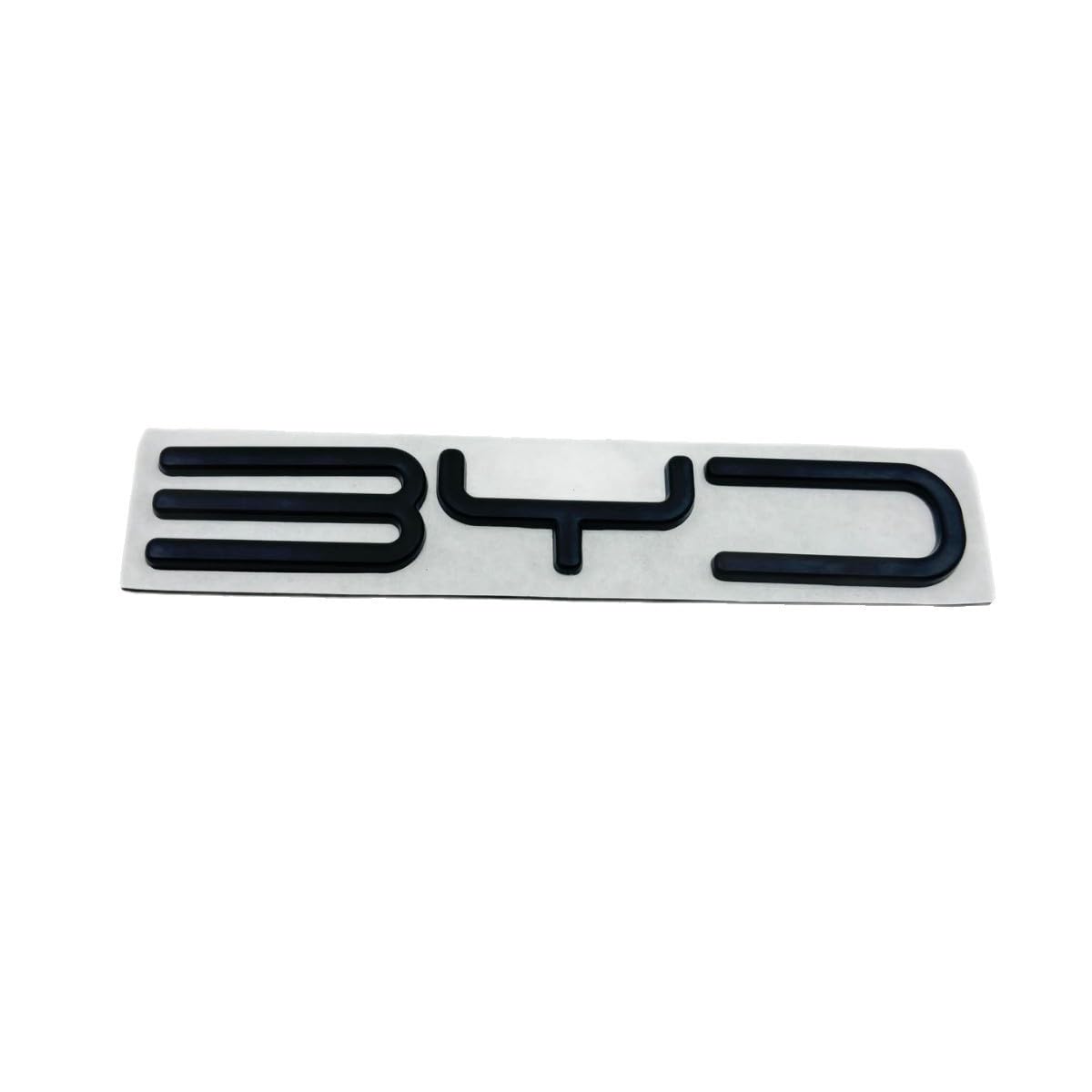 – 3D Metal BYD Logo Emblem Badge compatible with BYD, Chrome Finish, Rear Trunk Sticker, Leopard Design, Black Matt, Car Accessories