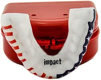 Impact Custom Professional Sports Mouthguard with Trim for Gag Reflex (American Flag)