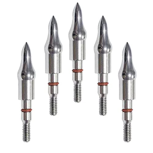 Image of 100 /125 /150 /200 /300 Grains Archery Field Points Practice Field Tips, Archery Target Practice Hunting Arrow Tip for Recurve, Compound Bow Crossbow, Stainless Steel Screw in Broadheads