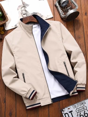 Image of Lymio Men's Casual Bomber Jacket | Lightweight Windcheater | Full Sleeve Regular Fit Outdoor Jacket(1-J-04-06)