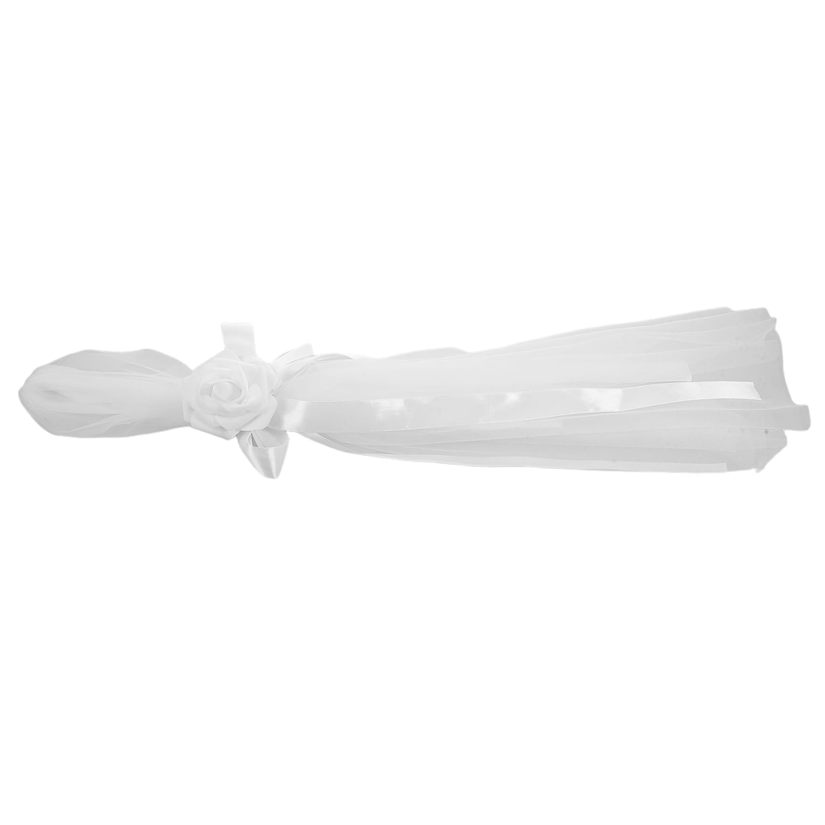 HOOTNEE Elegant Chair Back Flower Decorations for Wedding Ceremony Aisle Artificial Flowers with Ribbon for Church Events Cloth Versatile Wedding Decor