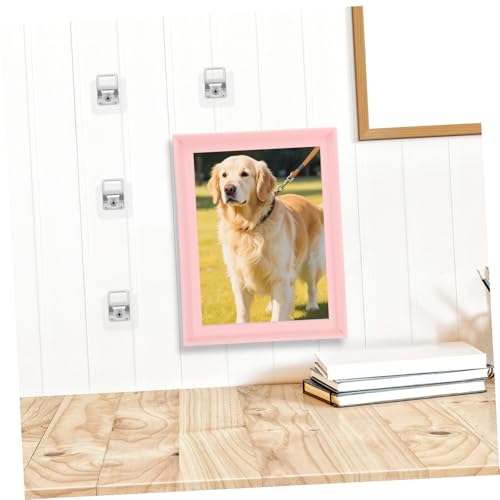 Image of Angoily 50pcs Aluminum Frame Hooks Saw Toothed Picture Hangers for Drywall Heavy Duty Decorative Hangers for Photos Frames