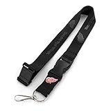 Detroit Red WingsブラックTonal Lanyard