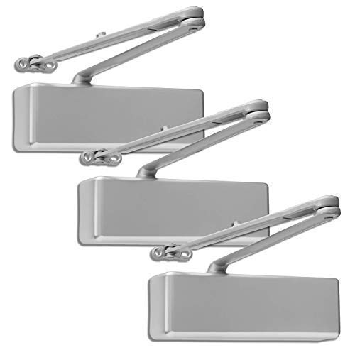 Lawrence Extra Heavy Duty Door Closer Commercial Grade 1 - Adjustable 6-Speed Delayed-Action Door Control with 3 Pistons – Flexible Installation with Included Hardware - Embassy Series LH8016