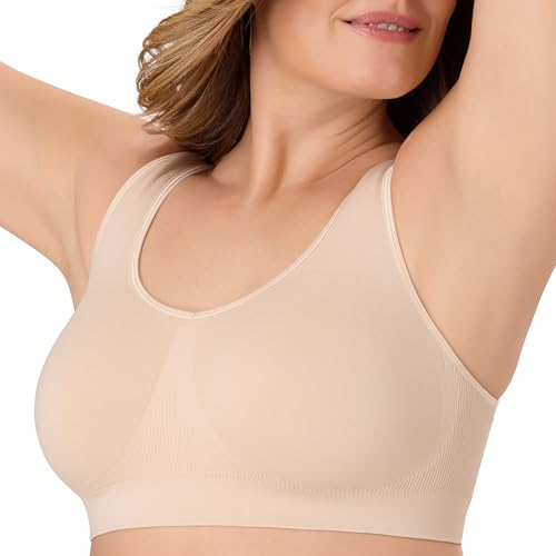 Image of Bali Womens Wireless Bralette Bra, One Smooth U Bras for Women, Seamless Bralettes, No-Bulge, Smoothing, Pullover