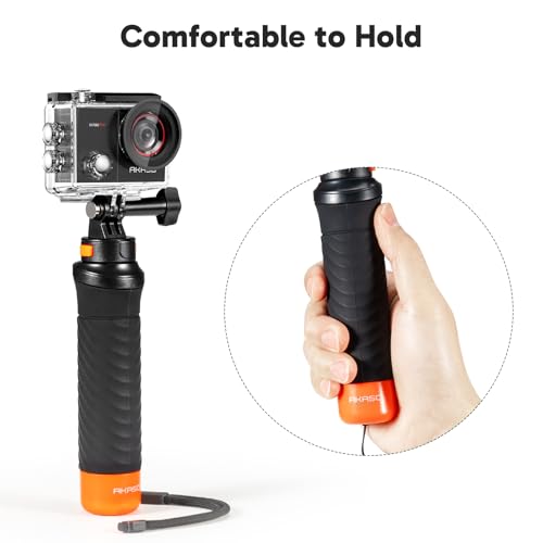 AKASO EK7000 Pro 4K30 Action Camera with Touch Screen EIS 131FT Waterproof Underwater Camera 5X Zoom Remote Control with Waterproof Floating Hand Grip Bundle and Carrying Case Accessories Kit Bundle by AKASO - Image 7