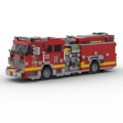 LootPop Camión de bomberos pesado 2018 juguete modelo Kit(1165 piezas)