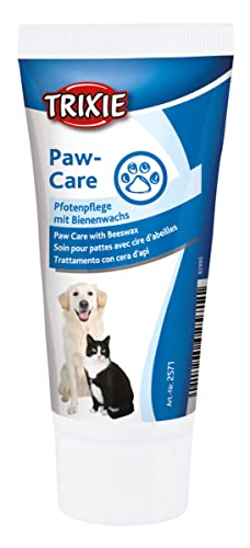 TRIXIE Paw-Care | Doppelpack | 2 x 50 ml | Pfotenpflege Creme mit Bienenwachs für Hunde und Katzen | Bei rissigen und gereizten Pfoten | Kann dabei helfen, die Pfoten zu pflegen