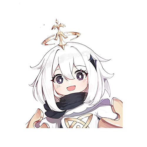 13cmx11.4cm for Genshin Impact Chibi Car Decal Scratch Proof Car Stickers Vinyl