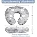 TANOFAR Nursing Pillow Cover, Elephant Breastfeeding Pillow Slipcover for Baby Boys & Girls, Animal Nursing Pillow Case for Newborn, Soft Fabric Fits Snug On Infant, Washable & Breathable