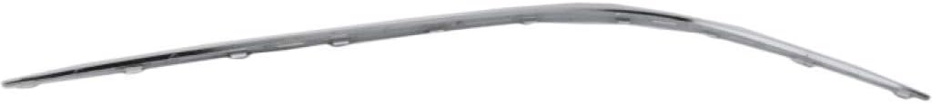 for Mercedes-Benz E320 / E350 / E500 Bumper Trim 2003 04 05 06 07 2008 Front Passenger Side | Molding | Plastic | Chrome | 211 Chassis