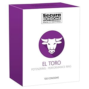Secura El Toro 100 condooms – 100 preservatieven ter voorkoming van hormonen voor mannen, geïntegreerde potentiering…