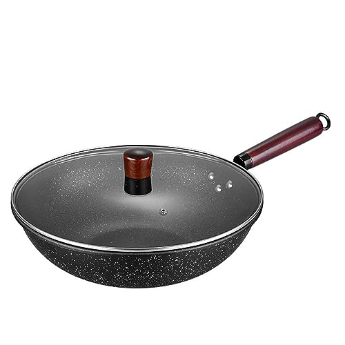 Wok con recubrimiento de granito 12.6 pulgadas con tapa miniatura 1
