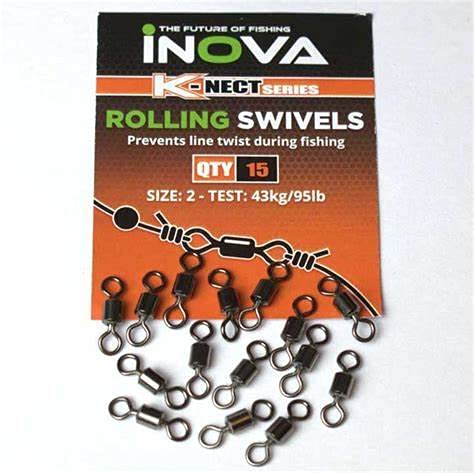 Inova K-Nect Rolling Swivels: Size 2-95lb - 1 Pack