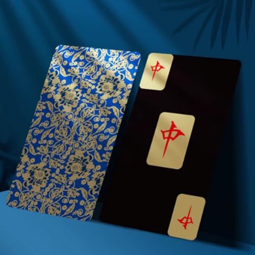 Juego de cartas Mahjong Black Gold 148 piezas miniatura 2