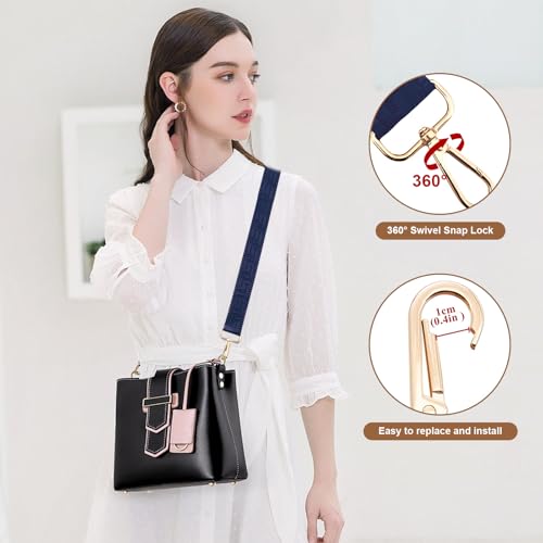 Image of Long Keeper Purse Strap Wide 3.8cm Shoulder Strap Crossbody Bag Strap Replacement Adjustable Guitar Straps for Women Handbags