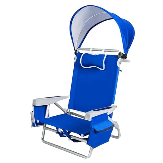 Kamglide Beach Chair with Sun Protection