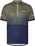  NAKAMURA Maglia da ciclismo Daniel III M Olive Dark/Navy Dark, verde oliva scuro/navy scuro, L