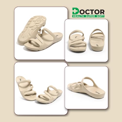 Image of DOCTOR HEALTH SUPER SOFT Women's Orthopedic Sandals And Slippers | Lightweight Anti-Skid Comfort Slides for Heel Pain Relief | Soft Cushion Sole Footwear for Everyday Use