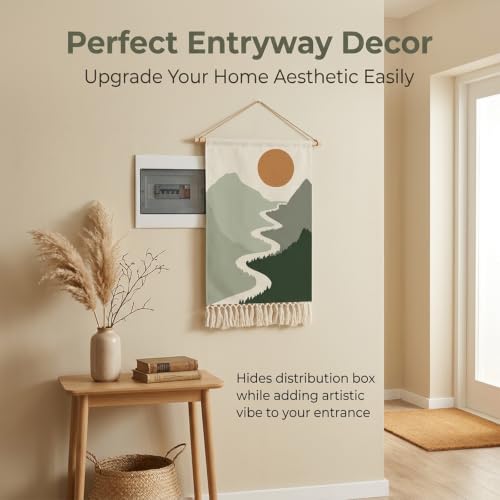 Cómo ocultar el panel eléctrico con este tapiz decorativo moderno 8