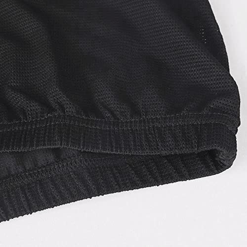 Men's Split Side Short Shorts Sexy Breathable Large Split Sides Mesh Athletic Shorts