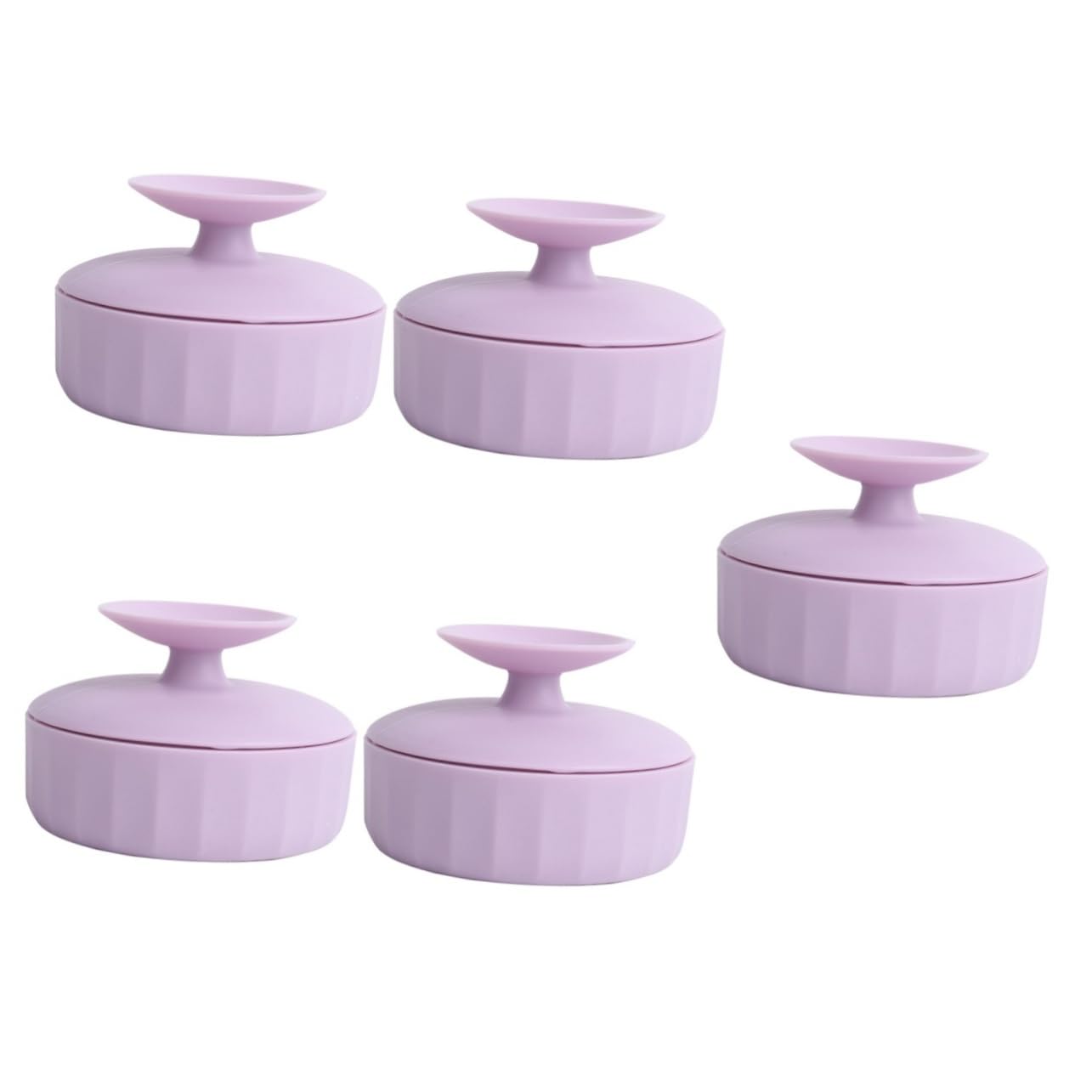 MAGICLULU Ensemble De 5 Pinceaux De Maquillage Boîte De Nettoyage Pour Pinceaux De Maquillage Fournitures De Nettoyage Pour Outils De Maquillage En Silicone