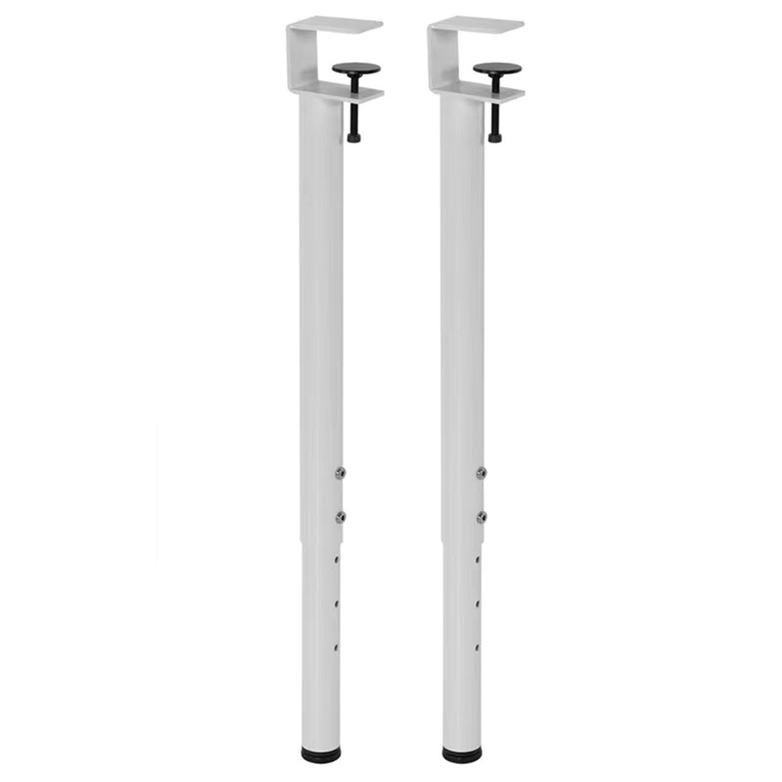 Adjustable Clamp Table Legs, F-Shaped Metal Desk Legs for DIY Furniture, Telescopic Support for Dining Table/Workbench (25.5"-37.4"), No Drill Design