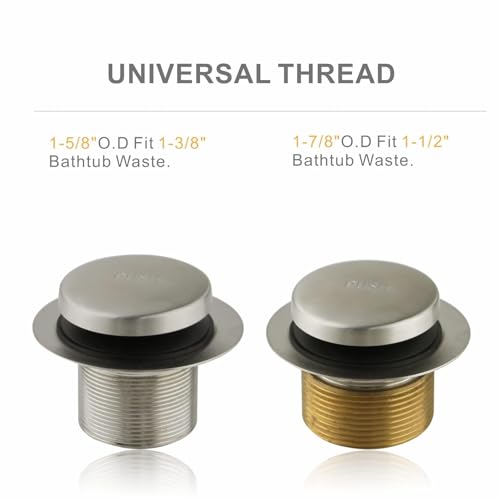 image for Wellup Tub Drain Tip Toe Bathtub Drain Conversion Kit Assembly, Replac